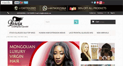 Desktop Screenshot of bisolahair.com